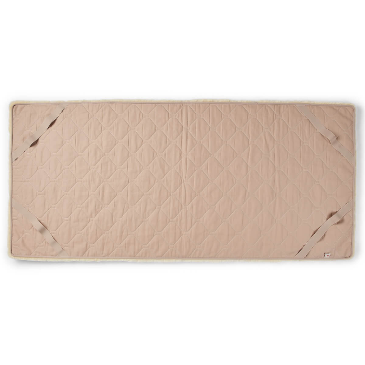 Covor medical / pled pentru bebelusi si copii din blana naturala de oaie, tuns scurt special in scop medical, dimensiune 200 x 72 cm, spate suport